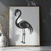 Flamingo In SVG, PNG, PDF And DXF Formats