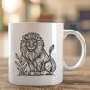 Unique Lion Printable Image DXF - Free Download