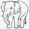 Artistic Elephant Design - Free DXF Download