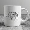 Beautiful Standing Elephant In PDF - Commercial Use