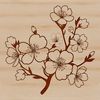Blooming Beauty SVG Clip Art A delicate illustration of a cherry blossom in bloom, suitable for digital design projects.