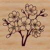 Beautiful Sakura Flower Vector Artwork Cherry blossom flower in full bloom, vector illustration.