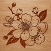 Simple Vector Illustration Sakura A simple vector design featuring a stylized representation of a sakura flower.