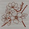 Blooming Beauty in Springtime A delicate cherry blossom tree in full bloom, suitable for various applications including vector art and design projects.