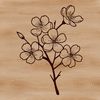 Beautiful Sakura Floral Icon An isolated vector graphic representation of a single cherry blossom flower.