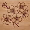 Japanese Cherry Blossom Symbolism A delicate Japanese-style flower with pink petals, representing the iconic cherry blossom tree.