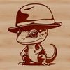 A digital illustration of a salamander, designed as a vector graphic for various uses.