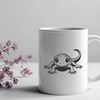 Whimsical Salamander Graphic SVG A colorfully illustrated salamander graphic, suitable for digital design projects.