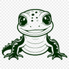 Whimsical Animal SVG Design An SVG design featuring an animal salamander, suitable for digital and commercial applications.