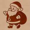 SVG illustration of a jolly Santa Claus in traditional attire.