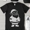 SVG design featuring the iconic figure of Father Christmas in a traditional winter attire.