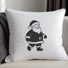SVG illustration of Father Christmas in winter attire, suitable for various graphic designs and crafts.