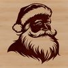 Santa Claus Vector Illustration A detailed illustration of Santa Claus in festive attire.