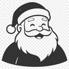 A vector illustration of Santa Claus in festive attire.