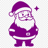 A vector illustration of Father Christmas in traditional attire, suitable for commercial or personal use.