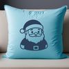 Illustration of a smiling Santa Claus in a festive holiday setting, suitable for Christmas designs and commercial use.