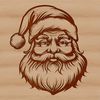 Smiling Santa Claus Vector Illustration A vector illustration of a smiling Santa Claus with a red hat and beard.