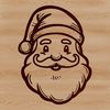 Jolly Old Elf in Holiday Finery A digital illustration of Santa Claus in festive attire.