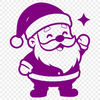 A vector illustration of Santa Claus in a traditional Christmas outfit, suitable for commercial or personal use.