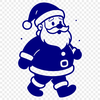 A festive illustration of Santa Claus in vector format.