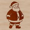 A digital illustration of Santa Claus, ideal for Christmas decorations and commercial use.