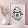 Beautiful Santa Claus Printable Artwork - Free PDF