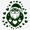 Beautiful Father Christmas DXF