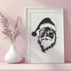 Artistic Santa Drawing