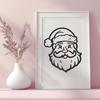 Santa Claus Vector Art In SVG, PNG, PDF And DXF File Formats