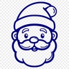 Beautiful Santa - SVG For Commercial Use