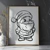 Free Standing Santa Claus DXF