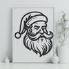 Beautiful Santa Vector Drawing In PNG For Free Download