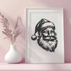 Santa Claus Stencil In SVG, PNG, PDF And DXF Formats