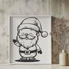 Beautiful Santa Claus Image In SVG For Free Download