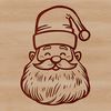 Beautiful Santa Claus Vector Artwork A traditional illustration of Father Christmas in festive attire, suitable for holiday designs.