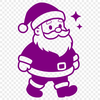 Vector illustration of Santa Claus in a festive holiday setting