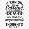 Quirky Coffee Quotes for Your Craft Humorous quotes about coffee, perfect for decorating or crafting with a vector design template.