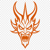 Ethereal Devil Design A vector graphic design featuring a depiction of Satan in a bold and detailed style.