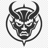 Devilish SVG Design A stylized illustration of the devil, suitable for various digital projects and crafts.
