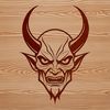 Devilish Vector Graphic Illustrative representation of the devil in a vector design style.