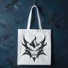 Stylized Satan Character Clip Art A stylized illustration of the devil character, suitable for use in Halloween designs and projects.