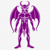 Fiery Devil Illustration A vector illustration of the devil with horns and a fiery aura.
