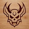 Evil Icon Vector Art A detailed illustration of the devil, suitable for Halloween decorations or designs.