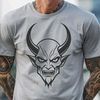 Halloween SVG Design An illustration of the devil in a dark and ominous setting, suitable for Halloween decorations or designs.