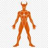 A stylized illustration of the devil in a dark setting.