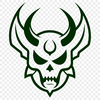 Devilish Halloween Decoration SVG A devilish figure with horns and a pitchfork, suitable for Halloween decorations.