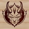 Iconic Outline Devil Figure An outline vector representation of the mythical figure associated with evil and darkness.