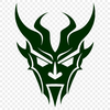Free Digital Satan Clip Art A digital illustration of the devil or satan, suitable for Halloween decorations and craft projects.