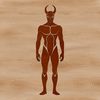 Graphic Devil Character Design A digital illustration of the devil character in a bold, graphic style.