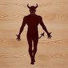 Devilish Halloween Decorations Illustration A stylized illustration of the devil in Halloween attire.